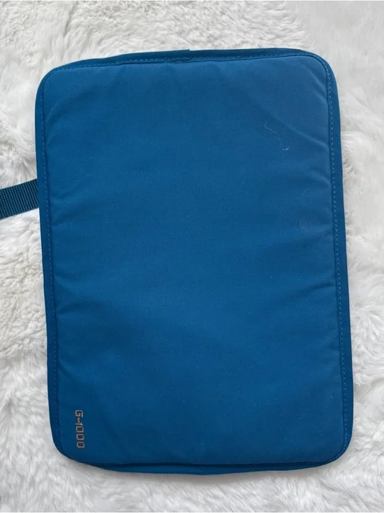 Fjallraven Kånken No. 2 | Leather Accent Blue Backpack w/ G-1000 Padding - Picture 8 of 10